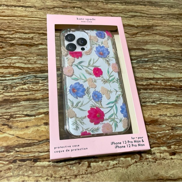 Kate Spade Phone Case Clear/Floral iPhone 13 Pro Max